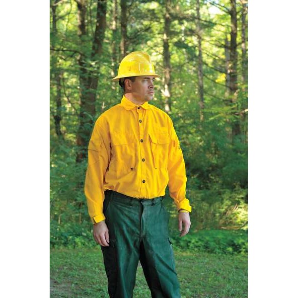 Coaxsher Fire Shirt, TECASAFE(TM) PLUS 700, Velcro Closure, 4 Pocket(s), L - FC100-L