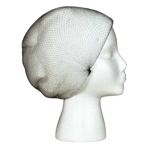 Cellucap Hairnet, Nylon, 26 in Dia., Black, L, 144 PK - HN5BKM