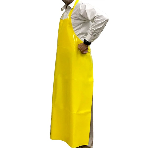 Kleen Handler Waterproof TPU Bib Adjustable Neck Apron, Blue, 11.8 Mil - BLKH-HDS-TPU-AP2Y1