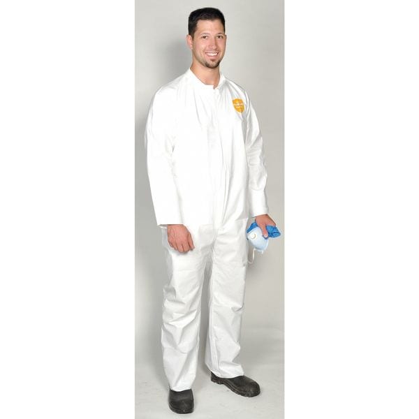 Dupont Disposable Coverall, Collared, XL, ProShield(R) 60, Zipper, Open Cuff, Open Ankle, Serged Seam - NG120SWHXL002500