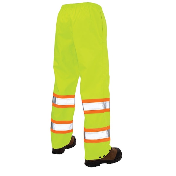 Tough Duck Hi-Vis Rain Pants, XL, Yellow/Green - S37411