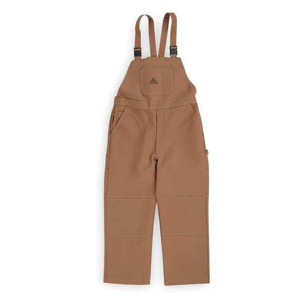 Bulwark Bib Overalls, 16 cal/sq cm ATPV, XL, 30 in Inseam, ComforTouch(R), Snap - BLF8BD RG XL