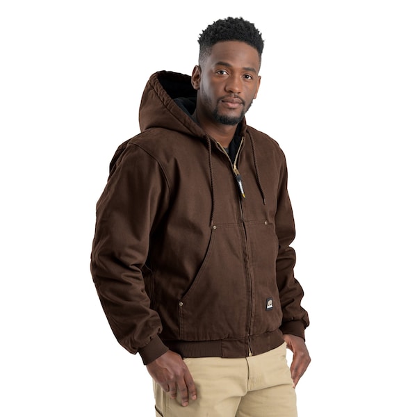 Berne Heartland Washed Duck Hooded Work Jacket - HJ375