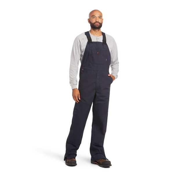 Ariat Bib Overalls, 15 cal/sq cm ATPV, 2XL, 32 in Inseam, Adjustable Straps, Buckle - 10034651