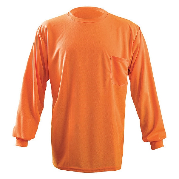 Occunomix Unisex Long Sleeve T-Shirt, Polyester, Pullover Closure, 4XL - LUX-XLSPB-O4X