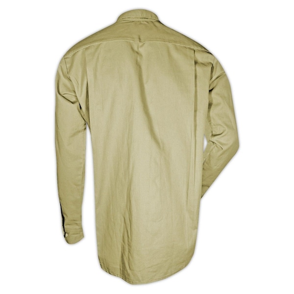 Magid DualHazard 70 oz FR 8812 Khaki Work Shirt - SBK70DHL