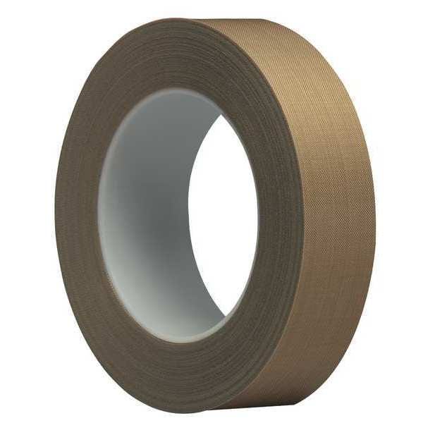 3M™ 5453 Cinta de Tela de Vidrio PTFE, 8.2 Mil, 1" x 36 yardas, Café, 1/Caja - T9655453
