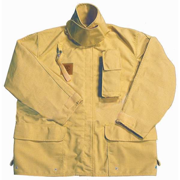 Fire-Dex Wildland Coat, Aramid Fiber, Tan, Xl - FS1J0071