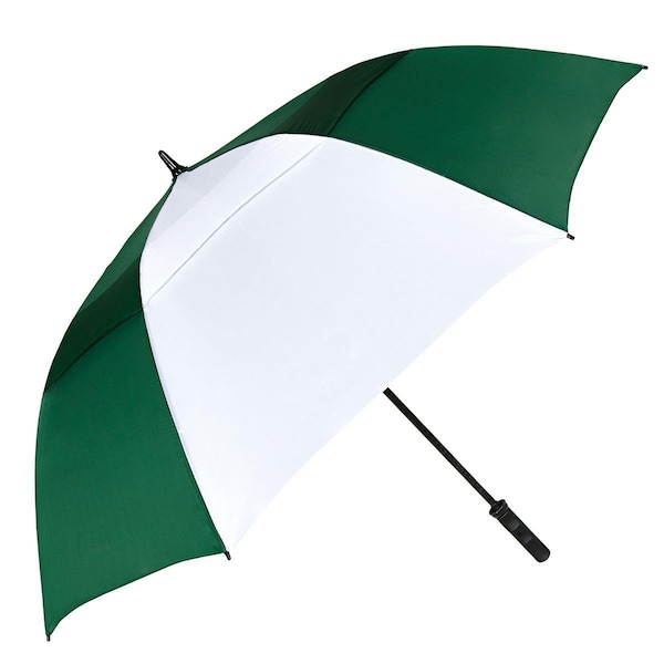 Natico Originals 64 in Vented Tornado Umbrella Green  White - 6083GNWH