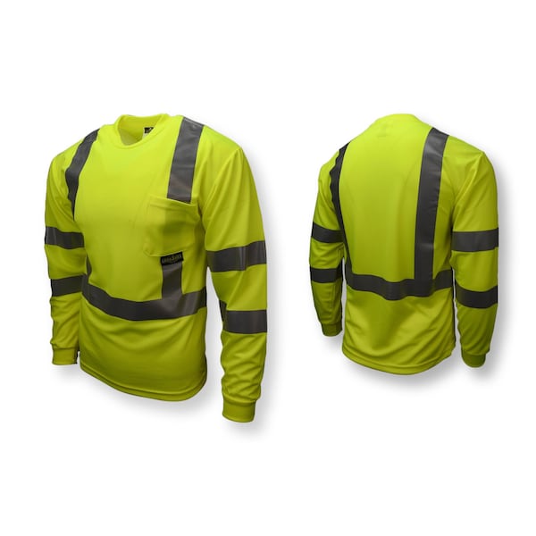 Radians Radians ST21 Class 3 Long Sleeve T-shirt with Max-Dri(TM) - ST21-3PGS-5X
