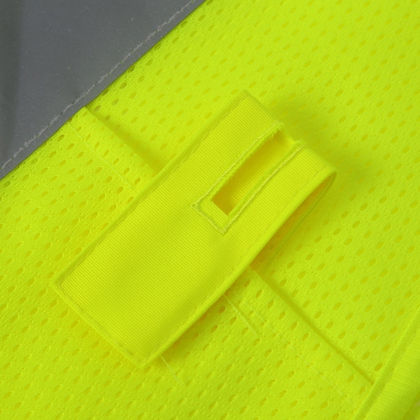 2W International Hi-Vis Economy Safety Vest L Class 2 U Back, , Zipper 4 Pockets - A520C-2 L