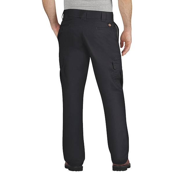 Dickies Men's Work Pants, S/M, Black, 65% Polyester/35% Cotton Twill - WP95BK 32 32