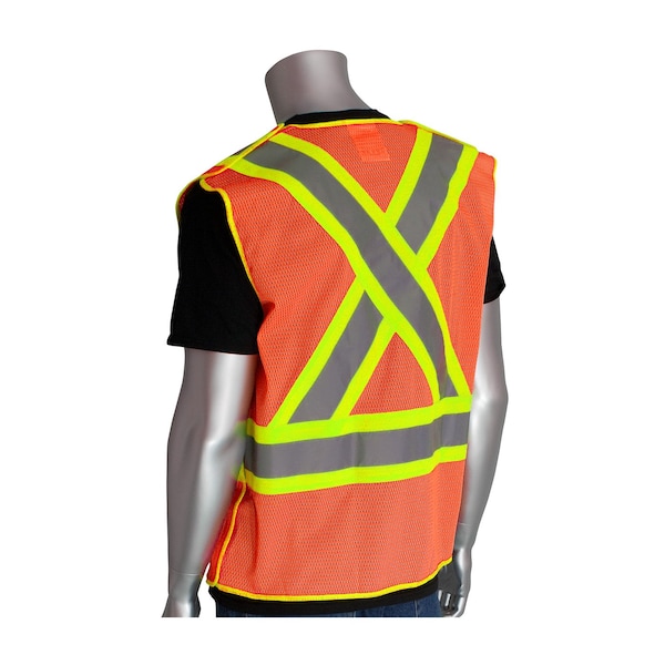 Pip Ansi Class 2/Csa Z96 Mesh Breakaway Vest - 302-0211-OR/2X