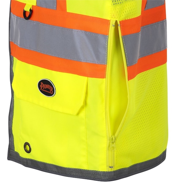 Pioneer Surveyor Mesh Back Vest, Green, Large - V1010260U-L