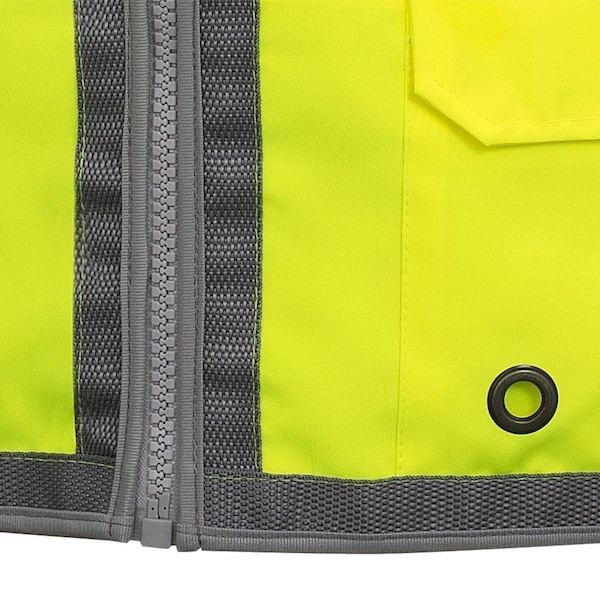 Pioneer Surveyor Mesh Back Vest, Green, Large - V1010260U-L