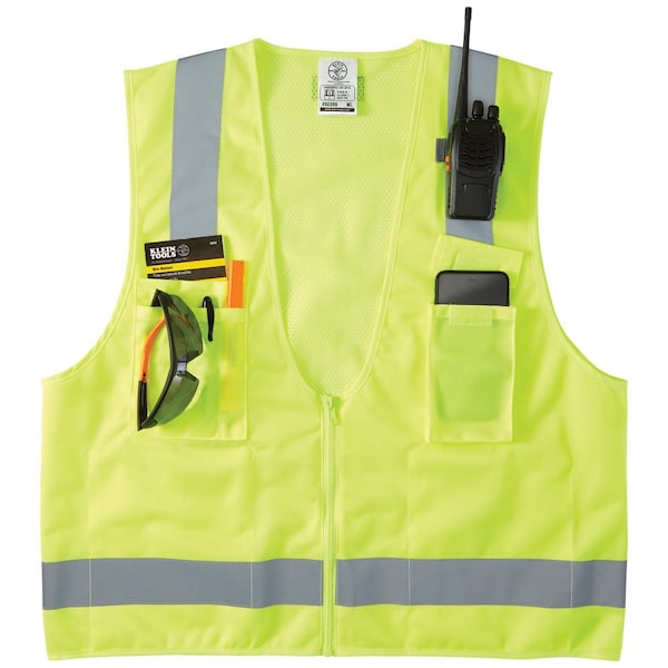 Klein Tools Safety Vest, High-Visibility Reflective Vest, XL - 60268