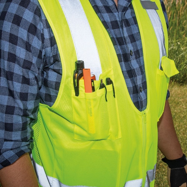 Klein Tools Safety Vest, High-Visibility Reflective Vest, XL - 60268