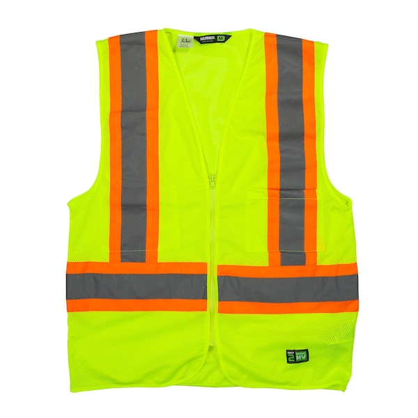 Berne Vest, Hi-Vis, Class 2, Multi-Color, 4XL, Reg - HVV046