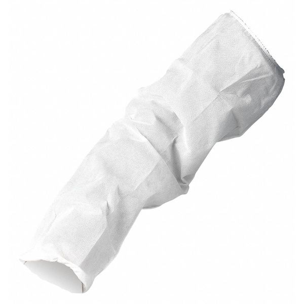 Kleenguard KleenGuard A10 Sleeves, 18 in Length, Serged Seam, White, 200 PK - 23610