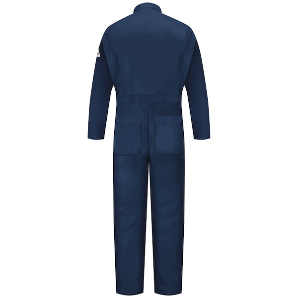 Bulwark Coverall, 11 cal/sq cm ATPV, 2XL, 32 1/2 in Inseam, 100% Cotton, Zipper - CEH2NV LN XXL