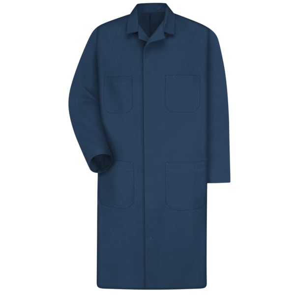Red Kap Mens Navy Shop Coat 65/35 Twill - KT30NV RG 40