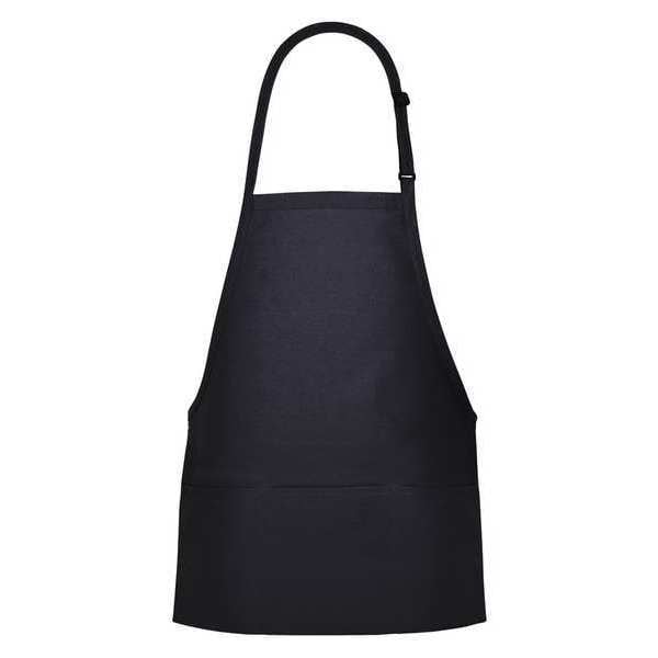 Fame (A Delta Plus Group Company) Bib Apron, 3-Pocket, F10XL, Black - 18161