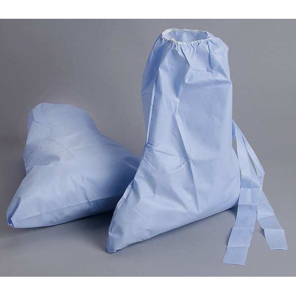 Alpha Pro Tech Disposable Boot Covers, Polyethylene, Polypropylene, Blue, Slip Resistant Sole: Yes , XL - BT-91413-B