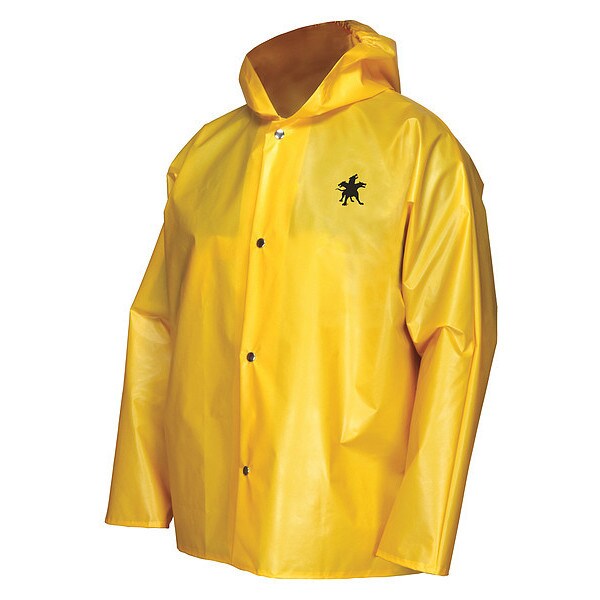 Mcr Safety Rain Jacket, 4XL, Yellow, Unisex - 560JHX4