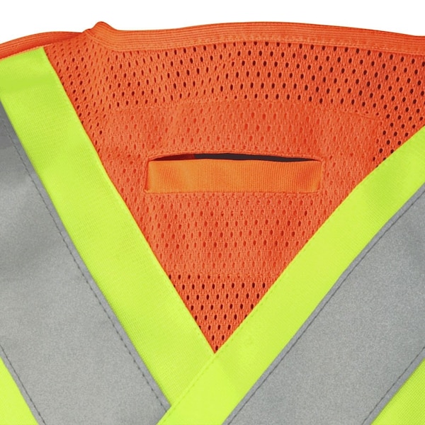 Pioneer Break Away Zip Vest, Orange, Medium - V1021150U-M