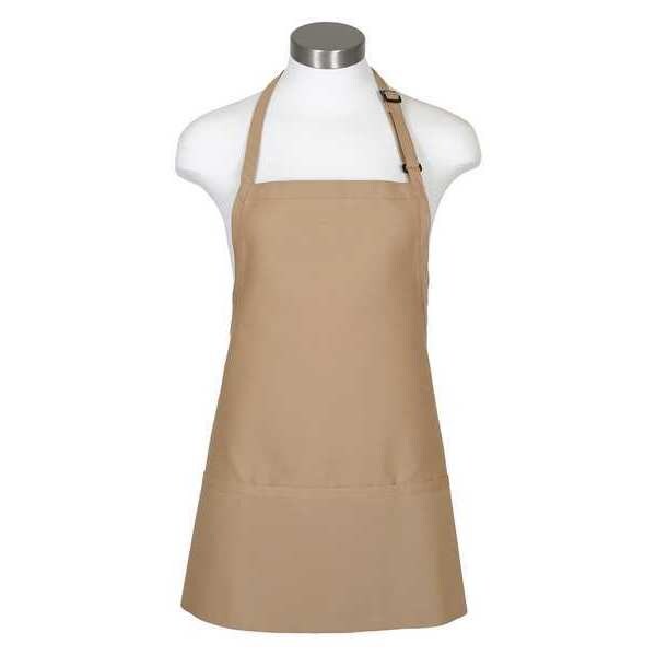 Fame (A Delta Plus Group Company) Bib Apron, 3-Pocket, F10XL, Khaki - 82743