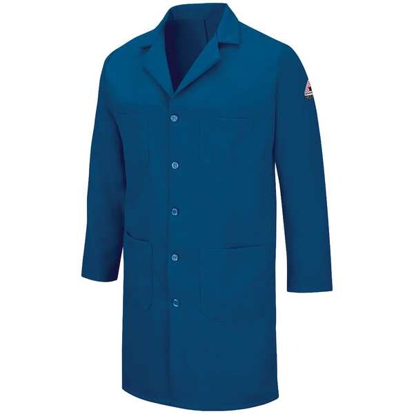 Bulwark FR Lab Coat, Nomex(R) IIIA, 4 Pockets, Buttons - KNL2RB RG L