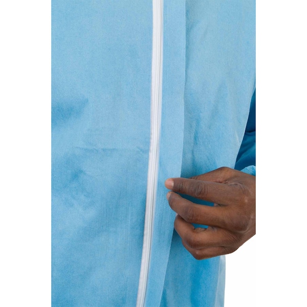 International Enviroguard Coverall, 2X-Large, Flame Resistant Fabric, Zipper with Storm Flap, Elastic Cuff, Serged Seam - 9012-2XL