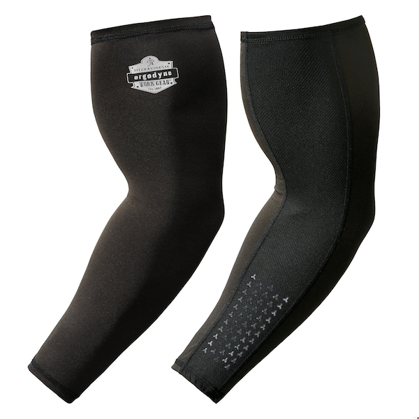 Ergodyne M Black Cooling Arm Sleeves - Box-Handling Grip - 6691