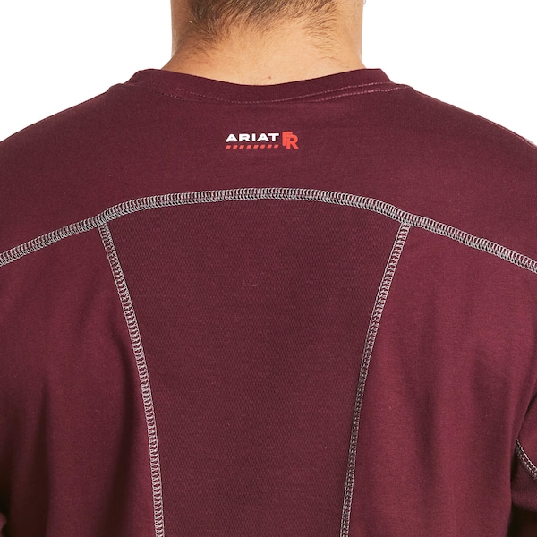 Ariat Men's FR Crew Longsleeve Tee, 8.9 cal/sq cm, M, Cotton - 10023941