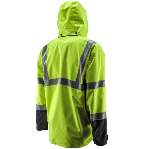 Lift Safety HI-Vis Parka Jacket, 100% Polyester 300D Oxford, Class 3 Type R, Yellow/Black, XL - AVP-17HVK1L