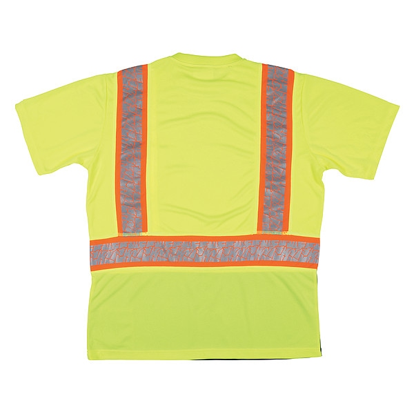 Mcr Safety Short Sleeve T-Shirt, Lime, 4XL Sz - FFSTC2SLX4