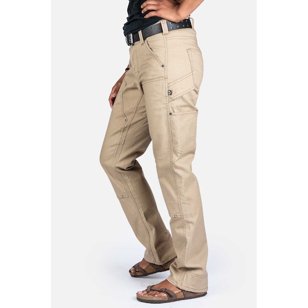 Dovetail Workwear Women's Work Pant, 16, Khaki, 97% BCI cotton / 3% spandex - DWS21P4C-210-16X28