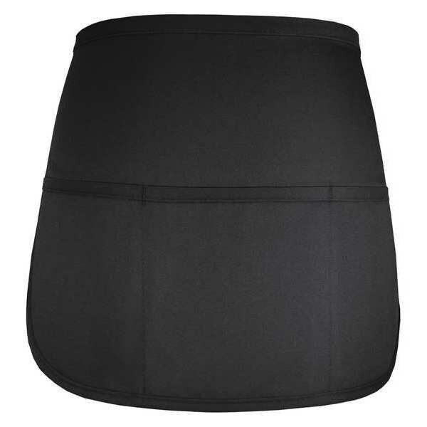 Fame (A Delta Plus Group Company) Apron, Cafe Rounded Waist, Black, F30 - 18671