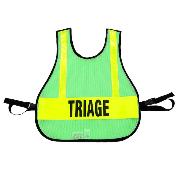 R&B Fabrications Triage Safety Vest, Lime Green - 003LG-TRI
