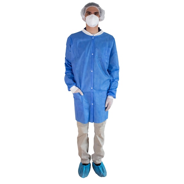 Lighthouse Lab Coat Blue, 1XL, PK50 - OLCB8973PXL