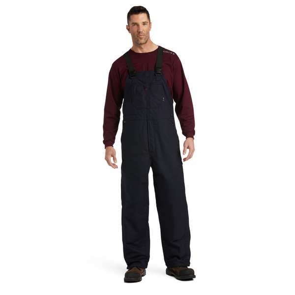 Ariat Bib Overalls, 54 cal/sq cm ATPV, 3XL, 36 in Inseam, Adjustable Straps, Buckle - 10034731