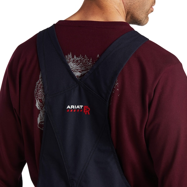 Ariat Bib Overalls, 54 cal/sq cm ATPV, 3XL, 36 in Inseam, Adjustable Straps, Buckle - 10034731