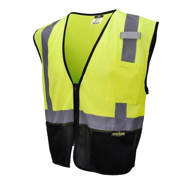 Radians Two-Tone Safety Vest M Class 2 , Zipper 2 Pockets, 1 Mic Tab - SV3B-2ZGM-M