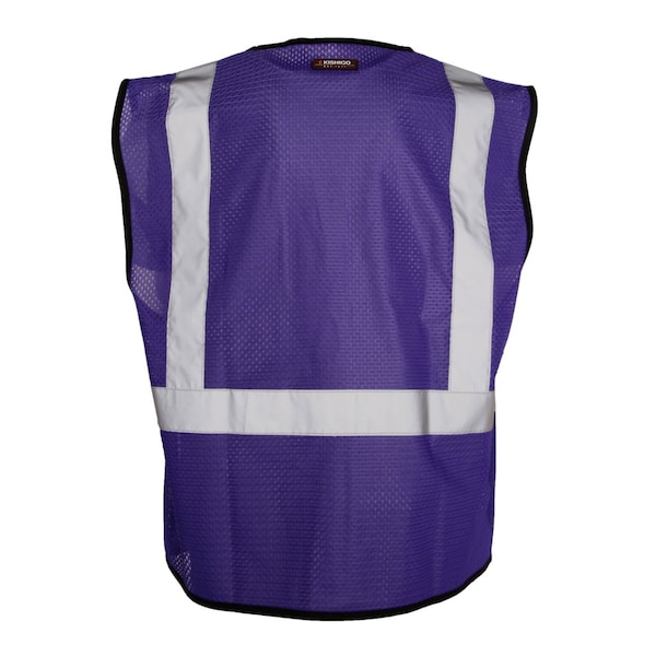 Kishigo High-Visibility Vest, Purple, L/XL - B129-L-XL