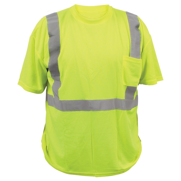 Viswerx Hi-Vis SS T-Shirt w-Pocket - ANSI CL2 LG - 127-22003