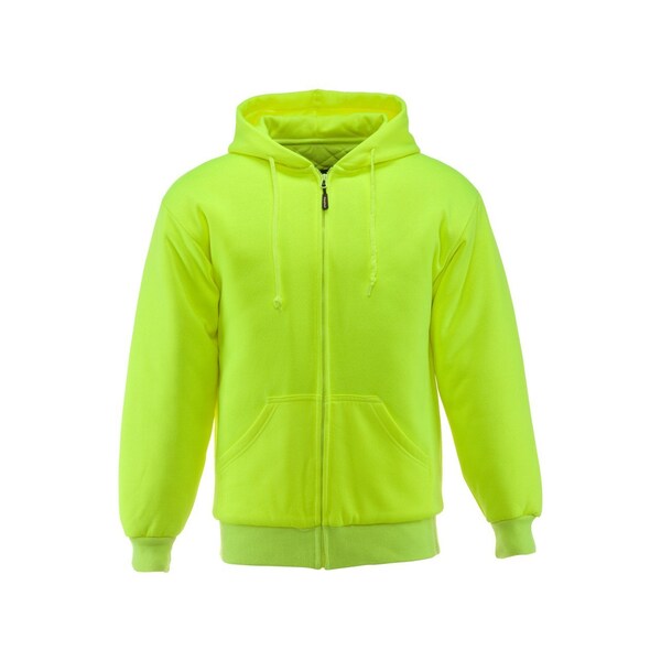 Refrigiwear Insulated Quilted Sweatshirt Hv Lime 2XL - 0488RHVL2XL