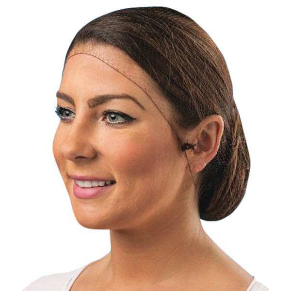 Cellucap Hairnet, Nylon, 26 in Dia., Brown, L, 144 PK - HN5DBM
