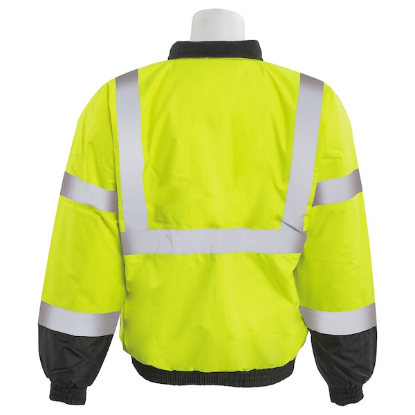 Deltaplus Hi-Vis Jacket, 300D Oxford Polyester with PU Coating, Lining Taffeta and Polyfill, Class 3 M - 63945