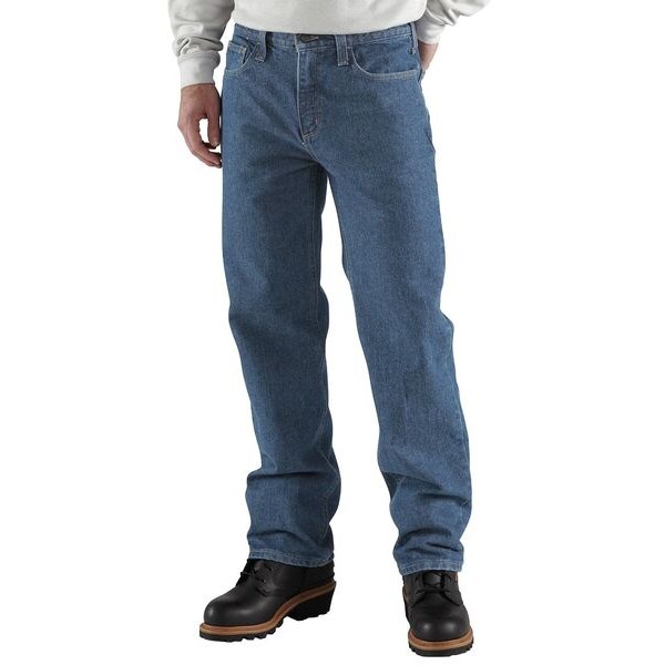 Carhartt Men's Flame Resistant Pants, 21 cal/sq cm, 14.75 oz 100% Cotton - FRB004-MDS 46 32