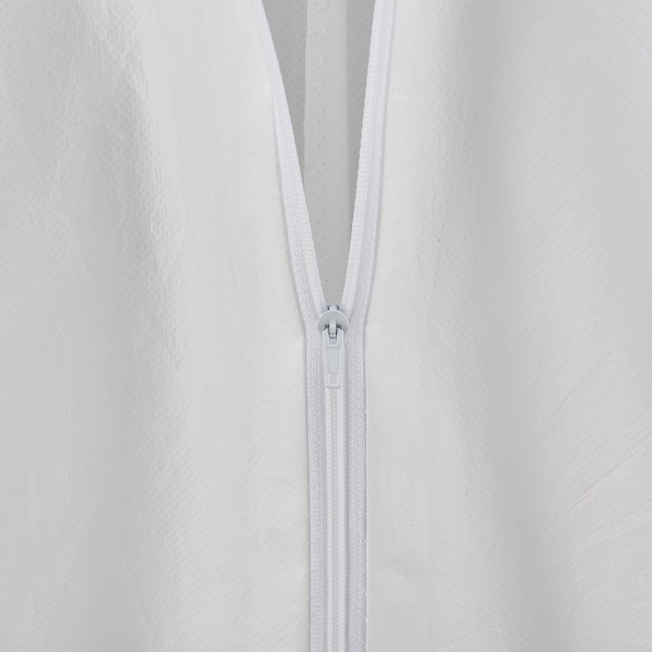 Global Industrial Disposable Coverall, L, 25 PK, White, 60% Polypropylene/40% Polyethylene - 708189L